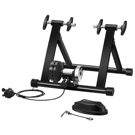 costway bike trainer bicycle exercise stand   levels resistance