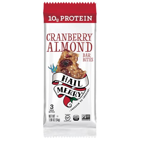 Hail Merry Cranberry Almond Bar Bites Healthy Fall Flavored Foods