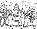 Disciples Jesus Coloring Pages Printable His Cartoon Names Little Big Friends Calling Printables Planet Planets Lovely Color Od Getcolorings Divyajanani sketch template