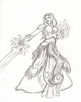 Mage Coloring Designlooter Warcraft Sketch Quick Drawings sketch template
