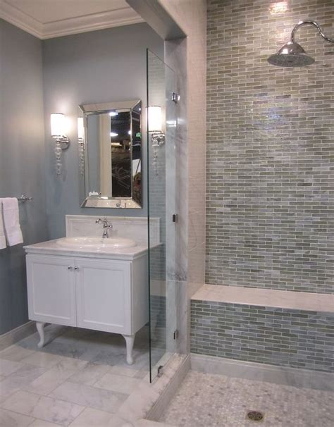 35 Blue Gray Bathroom Tile Ideas And Pictures