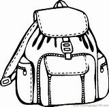Bag Backpack Coloring Pages School Drawing Clipart Sleeping Printable Clipartmag Color Print Getcolorings Supplies sketch template
