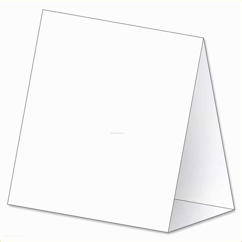 blank tent card template  professional template