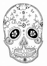 Muertos Coloring Dia Los Pages Skull Rachel El Details Color Coloriage Adults Printable Día Colorier Adult Mort Crane Adultes Pour sketch template