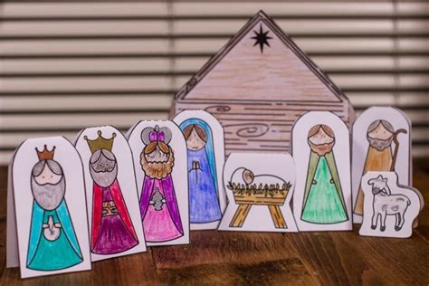 colour  nativity scene  printable mum   madhouse