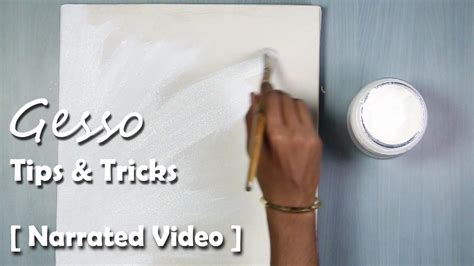 gesso    gesso  acrylic painting step  step narrated video youtube