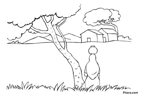 village coloring pages  getdrawings