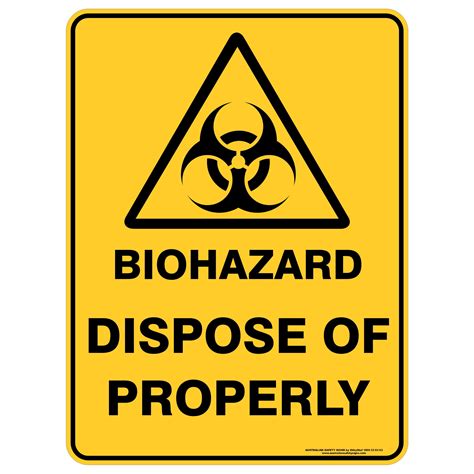 biohazard dispose  properly buy  safety choice australia