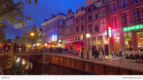 Red Light District Amsterdam Holland Stock Video Footage 7685414