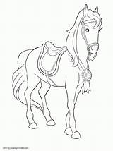 Coloring Pages Pony Tale Girls Barbie Printable Cute Kids sketch template