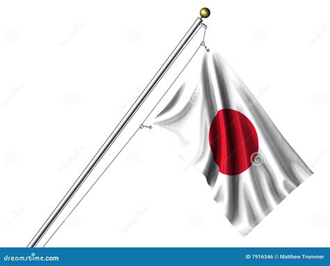 isolated japanese flag royalty free stock image image 7916346