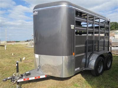 delta  series  bumper pull stock trailer  tall  horses