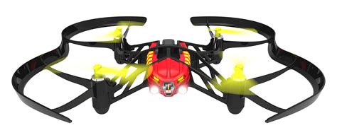 airborne night blaze mini drone bluetooth leds camera red yellow black  parrot