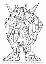 Digimon Wargreymon Draw Pages Drawing Colouring Step Metalgreymon Tutorials Drawingtutorials101 Trending Days Last sketch template