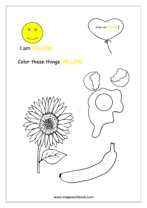 yellow coloring pages