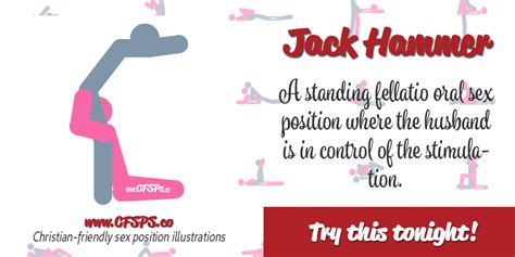 Jack Hammer Standing Man On Top Fellatio Oral Sex Position