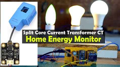 measure current  arduino split core current transformer ct