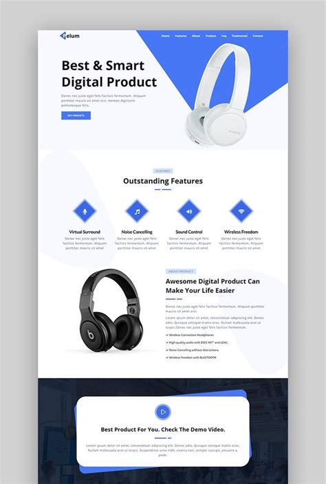 product landing page templates great  examples landing