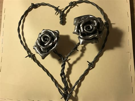 hand forged steel roses metal roses metal art metal crafts