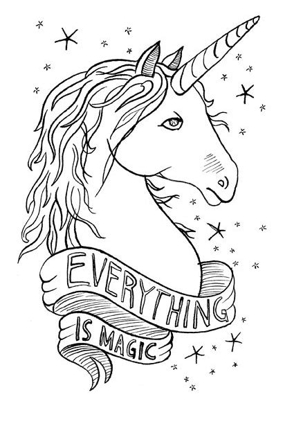 unicorn coloring magic coloring page   pony coloring pages