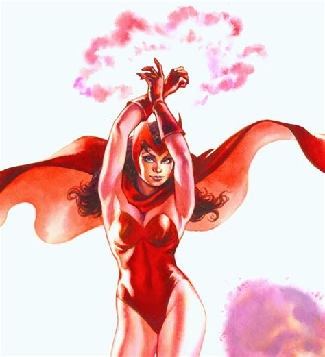 Scarlet Witch Very Sexy 11x17 Pinup Detail 2 By Ray