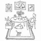 Coloring Pages House Room Play Surfnetkids sketch template