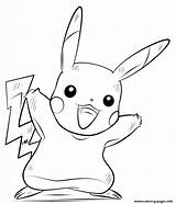 Pokemon Coloring Pikachu Pages Printable Color Print Drawing Book Draw sketch template