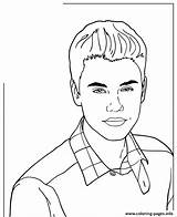Justin Bieber Coloring Pages Music Icon Cute Printable Print Cartoon Drawing Book Getdrawings Color Popular sketch template
