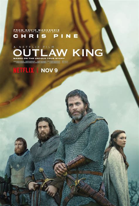 outlaw king poster shows  determined chris pine collider