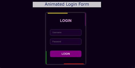animated login form design  html css
