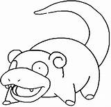 Pokemon Adult Pages Slowpoke Coloring sketch template