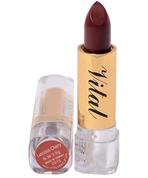 Moisturizing Lipstick Luscious Cherry Vital Makeup Pak Cosmetic