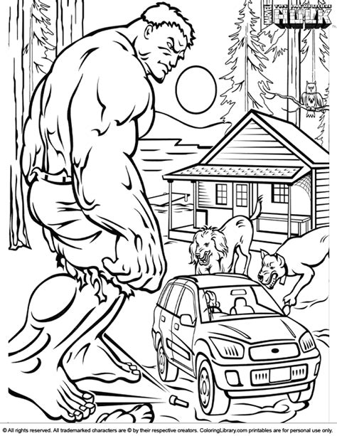 hulk coloring picture