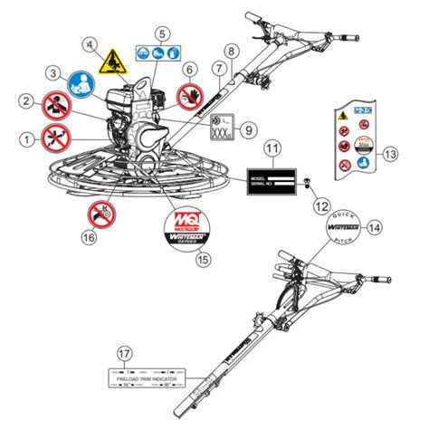 multiquip whiteman jwnhtcsl ride  power trowel parts whitemanpartscom