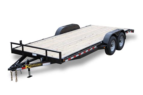 deluxe  gvwr flatbed utility trailer  kaufman trailers