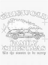 Christmas Griswold Family Sticker Redbubble Removable Personalize Laptops Decorate Resistant Durable Stickers Kiss Vinyl Windows Cut Super Water sketch template