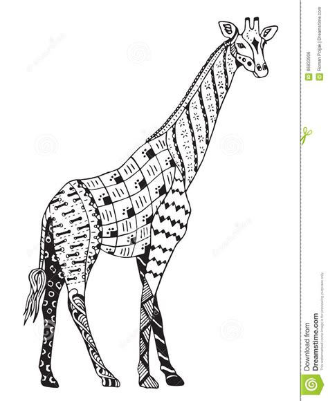 coloring pages giraffe zentangle coloringpages