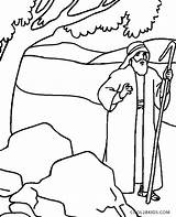 Moses Coloring Pages Printable Kids Bible Cool2bkids Preschoolers Choose Board Sheets sketch template
