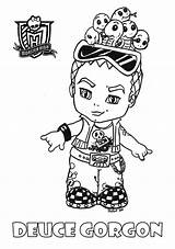 Coloring Monster High Pages Deuce Gorgon Baby Printable Boys Print Cute Doll sketch template
