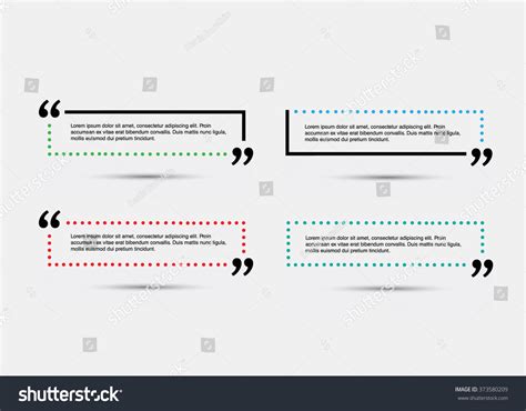 quote blank template template vector eps  set empty quote bubble