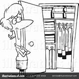 Closet Clipart Illustration Toonaday Royalty Rf Clip sketch template