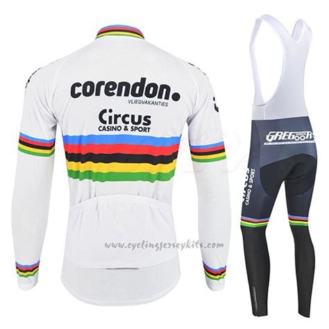 cycling jersey uci world champion corendon circus long sleeve  bib tight