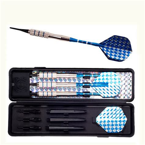 pcslot high quality  grams blue flash soft tip darts iron darts professional darts set