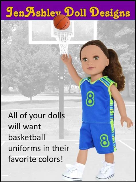 jenashley doll designs shootin hoops basketball uniform