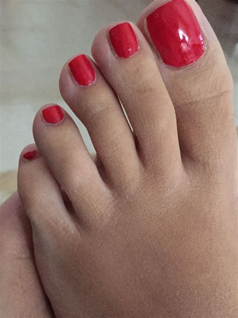 Pin On Red Toenails