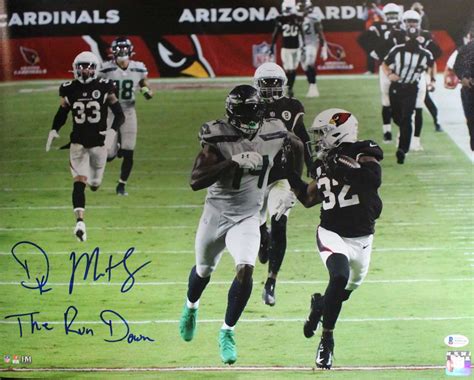 Dk Metcalf Autographed Signed Seattle Seahawks 16×20 Photo Bas 29547 Hm