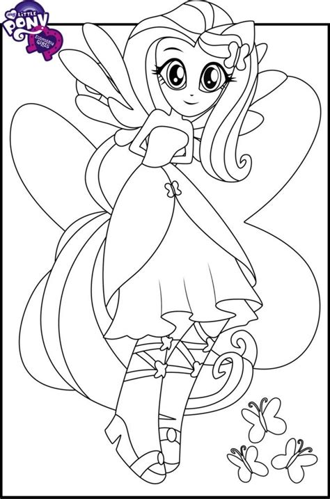 fluttershy  equestria girls coloring page  printable coloring