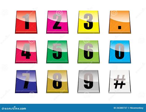 number tabs royalty  stock photography image