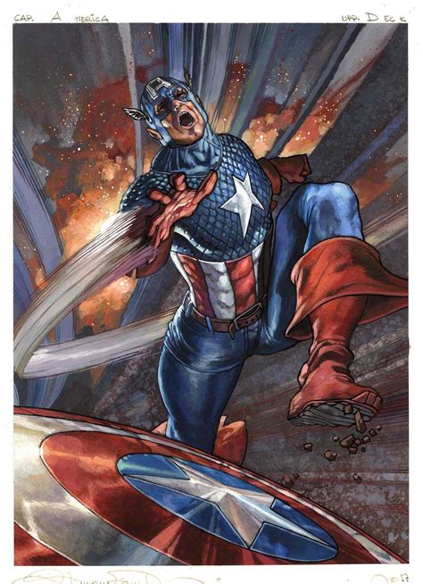 Marvel Comic Book Artwork • Captain America By Simone