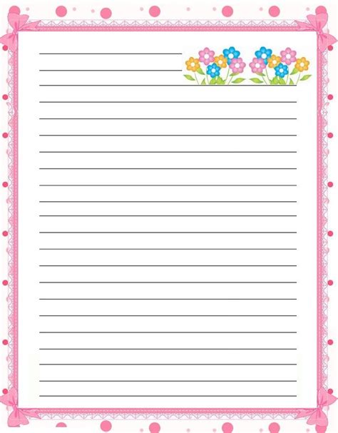 lined paper  kids loving printable  printable stationery